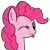 Size: 1073x1077 | Tagged: safe, artist:polynya, pinkie pie, earth pony, pony, bust, female, image, mare, png, simple background, solo, tongue out, transparent background, winking at you