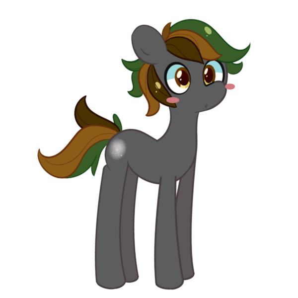 Size: 1300x1300 | Tagged: safe, artist:turtlefarminguy, oc, unnamed oc, unofficial characters only, earth pony, pony, :o, blush sticker, blushing, commission, earth pony oc, image, male, open mouth, png, short tail, simple background, solo, stallion, transparent background