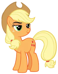 Size: 7281x9232 | Tagged: safe, artist:andoanimalia, derpibooru import, applejack, earth pony, going to seed, female, image, png, simple background, smug, solo, solo female, transparent background, vector