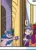 Size: 720x1007 | Tagged: safe, derpibooru import, idw, izzy moonbow, queen haven, sunny starscout, earth pony, pegasus, pony, unicorn, g5, spoiler:comic, spoiler:g5, spoiler:g5comic20, :o, blue hair, closed mouth, door, female, food, image, jpeg, looking at someone, open door, open mouth, out of context, out of frame, pineapple, smiling, surprised, trio, trio female