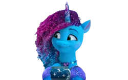 Size: 1280x800 | Tagged: safe, derpibooru import, edit, edited screencap, editor:dracoawesomeness, screencap, pony, unicorn, g5, my little pony: make your mark, spoiler:g5, spoiler:my little pony: make your mark, spoiler:my little pony: make your mark chapter 6, spoiler:mymc06e04, background removed, female, image, mare, misty brightdawn, my little pony: make your mark chapter 6, not a vector, png, rebirth misty, secrets of starlight, smiling, solo