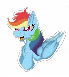 Size: 1678x1873 | Tagged: safe, artist:cinematic-fawn, derpibooru import, rainbow dash, pony, image, jpeg, simple background, solo, white background