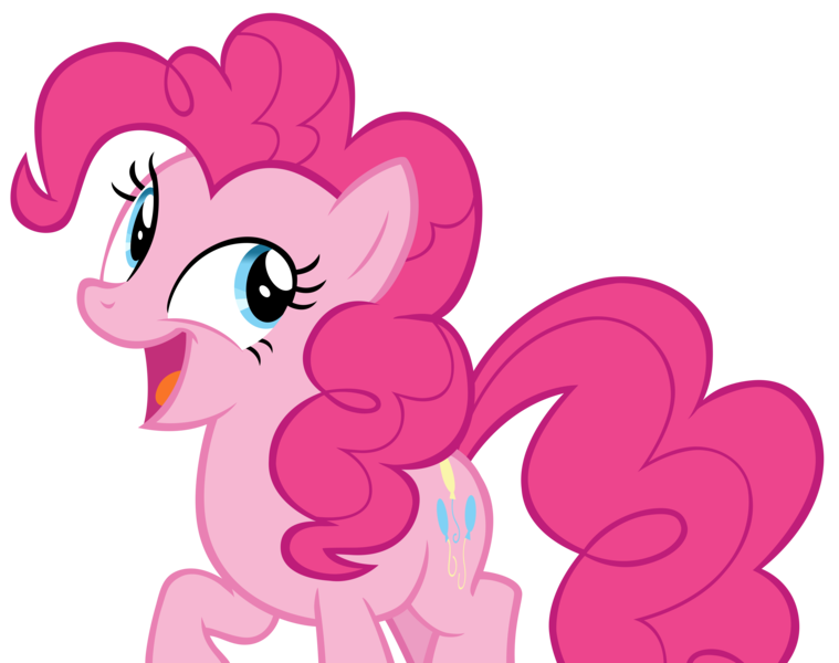 Size: 9907x7827 | Tagged: safe, artist:andoanimalia, derpibooru import, pinkie pie, earth pony, pony, not asking for trouble, female, image, mare, open mouth, png, simple background, solo, transparent background, vector