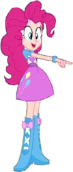 Size: 334x782 | Tagged: safe, derpibooru import, edit, edited screencap, editor:homersimpson1983, screencap, pinkie pie, human, equestria girls, background removed, female, human coloration, image, not a vector, pale skin, png, solo