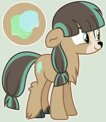 Size: 742x850 | Tagged: safe, artist:elementbases, artist:starvelvetyt, derpibooru import, oc, oc:penny, unofficial characters only, hybrid, original species, pony, yakony, base used, female, g4, image, interspecies offspring, mare, offspring, parent:sandbar, parent:yona, parents:yonabar, png, simple background, solo