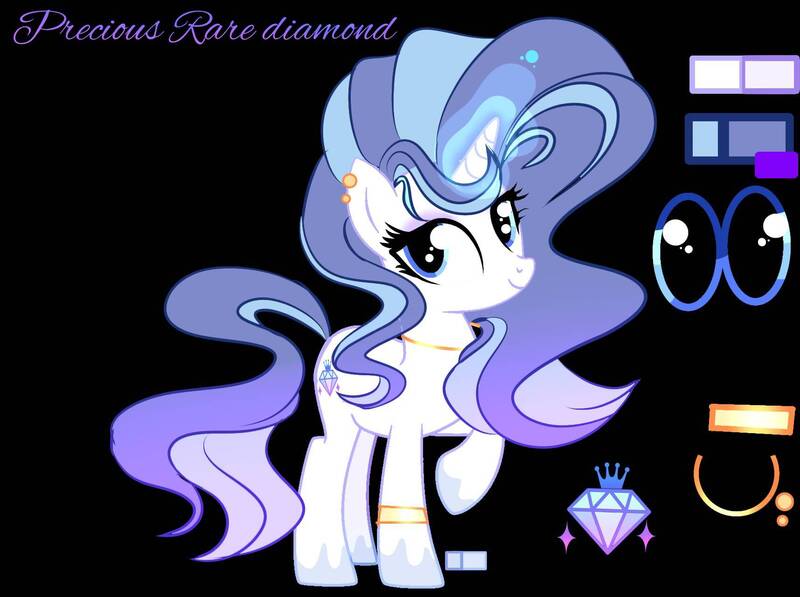 Size: 1715x1279 | Tagged: safe, artist:mythicalsentrymlp, derpibooru import, oc, oc:precious rare diamond, unofficial characters only, pony, unicorn, base used, black background, female, g4, image, jpeg, mare, offspring, parent:fancypants, parent:rarity, parents:raripants, simple background, solo