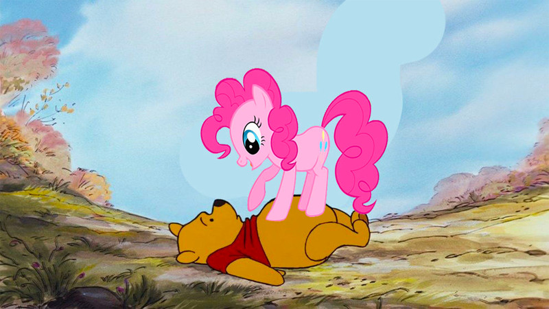 Size: 4480x2520 | Tagged: safe, artist:homersimpson1983, derpibooru import, pinkie pie, disney, image, jpeg, winnie the pooh