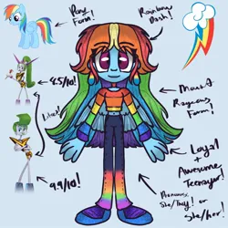 Size: 1080x1080 | Tagged: safe, artist:cj_butterfly88, derpibooru import, rainbow dash, image, jpeg, mount rageous, pronouns