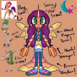 Size: 1080x1080 | Tagged: safe, artist:cj_butterfly88, derpibooru import, sunny starscout, alicorn, earth pony, pony, g5, my little pony: a new generation, artificial horn, artificial wings, augmented, cutie mark, female, horn, image, jpeg, magic, magic horn, magic wings, mare, mount rageous, race swap, reference, sunnycorn, teenager, trolls, trolls band together, velvet (trolls), veneer, wings