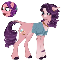 Size: 1000x1000 | Tagged: safe, artist:kazmuun, derpibooru import, spoiled rich, pony, concave belly, female, gradient legs, image, jewelry, leg fluff, mare, necklace, png, simple background, slender, solo, thin, transparent background