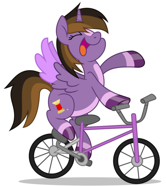 Size: 4483x5050 | Tagged: safe, artist:creedyboy124, derpibooru import, oc, oc:princess kincade, unofficial characters only, alicorn, pony, bicycle, female, g4, image, png, simple background, solo, transparent background