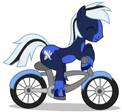 Size: 4460x4122 | Tagged: safe, artist:creedyboy124, derpibooru import, oc, oc:ghost pony, unofficial characters only, pony, bicycle, g4, image, male, png, simple background, solo, stallion, transparent background
