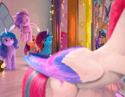 Size: 1390x1076 | Tagged: safe, derpibooru import, edit, edited screencap, screencap, izzy moonbow, pipp petals, sunny starscout, zipp storm, earth pony, pegasus, pony, unicorn, g5, my little pony: make your mark, spoiler:g5, spoiler:my little pony: make your mark, spoiler:my little pony: make your mark chapter 6, spoiler:mymc06e02, angry, animated, board, cropped, female, frustrated, group, image, mane stripe sunny, mare, misty brightdawn, my little pony: make your mark chapter 6, photo, picture, pipp petals is not amused, quintet, rebirth misty, roots of all evil, string, unamused, webm