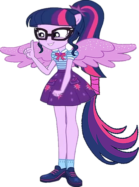 Size: 504x676 | Tagged: safe, derpibooru import, edit, edited screencap, editor:incredibubbleirishguy, screencap, sci-twi, twilight sparkle, equestria girls, equestria girls series, text support, background removed, image, png, ponied up, pony ears, ponytail, spread wings, wings