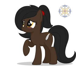 Size: 3500x3500 | Tagged: safe, artist:r4hucksake, derpibooru import, oc, oc:obsidian quill, earth pony, pony, blushing, female, image, mare, png, simple background, solo, transparent background