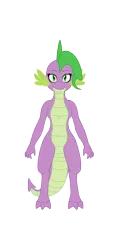 Size: 1910x4000 | Tagged: safe, artist:all0412, derpibooru import, spike, dragon, barb, dragoness, female, image, png, rule 63, solo, vector