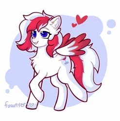 Size: 1419x1439 | Tagged: safe, artist:fawnyers, derpibooru import, oc, oc:red wine, unofficial characters only, pegasus, pony, chest fluff, colored wings, image, pegasus oc, png, simple background, solo, two toned mane, two toned wings, white background, wings