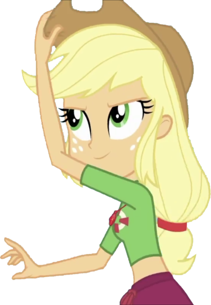 Size: 1747x2520 | Tagged: safe, derpibooru import, edit, edited screencap, editor:homersimpson1983, screencap, applejack, human, equestria girls, applejack's hat, background removed, clothes, cowboy hat, female, freckles, hat, image, not a vector, png, simple background, solo, swimsuit, transparent background