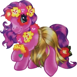 Size: 1119x1116 | Tagged: safe, derpibooru import, princess skystar, skywishes, earth pony, my little pony: the movie, anklet, clothes, cute, face paint, female, floral head wreath, flower, flower in hair, flower in tail, g3, grass skirt, hibiscus, hoof heart, hula, image, jewelry, lei, makeup, png, raised hoof, simple background, skirt, skyabetes, solo, tail, transparent background, tropical