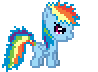 Size: 98x72 | Tagged: safe, artist:botchan-mlp, derpibooru import, rainbow dash, pegasus, pony, angry, female, filly, filly rainbow dash, flying, foal, gif, image, younger