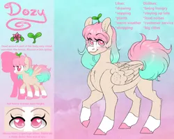 Size: 2500x2000 | Tagged: safe, artist:dozyarts, derpibooru import, oc, oc:dozy, pegasus, pony, female, image, mare, png, reference sheet, solo