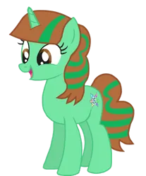 Size: 1280x1545 | Tagged: safe, artist:ncolque, derpibooru import, oc, oc:musescript, original species, plant pony, pony, tree pony, unicorn, image, multicolored hair, plant, png, simple background, smiling, transparent background, tree