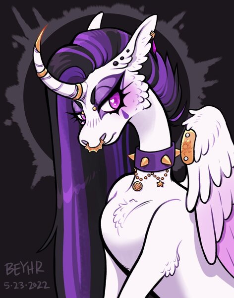 Size: 1046x1330 | Tagged: safe, artist:beyhr, derpibooru import, princess celestia, alicorn, image, jpeg, punklestia