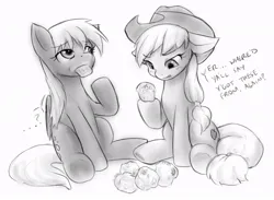 Size: 864x631 | Tagged: suggestive, artist:alloyrabbit, derpibooru import, derpy hooves, accidental vore, confused, cowboy hat, duo, eating, fetish, food, foodplay, hat, hesitant, image, imminent vore, jpeg, macro, macro/micro, micro, muffin, simple background, stetson, stuck, vore, white background