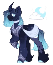 Size: 2019x2466 | Tagged: safe, artist:pixiesimm, derpibooru import, oc, oc:blinding night, pony, unicorn, ambiguous gender, image, parents:styuna, png, simple background, solo, transparent background