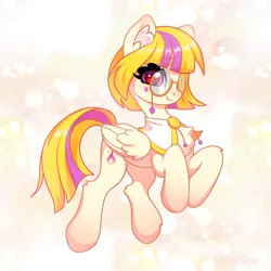 Size: 1800x1800 | Tagged: safe, artist:inowiseei, derpibooru import, oc, pegasus, pony, female, glasses, image, mare, png, solo
