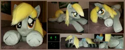 Size: 7328x2952 | Tagged: safe, artist:calusariac, derpibooru import, derpy hooves, pony, image, irl, jpeg, life size, photo, plushie, solo