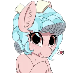 Size: 1340x1340 | Tagged: safe, artist:marshmallowfluff, derpibooru import, cozy glow, pegasus, pony, female, filly, foal, freckles, heart, image, looking at you, png, simple background, solo, tongue out, transparent background