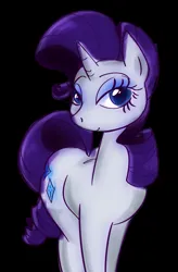 Size: 615x939 | Tagged: safe, artist:cookieboy011, derpibooru import, rarity, pony, unicorn, black background, female, image, png, simple background, solo, solo female