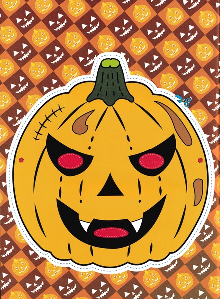 Size: 4920x6696 | Tagged: safe, derpibooru import, comic:applejack and the fun apple farm, 2015, bongkoch kids, derpibooru exclusive, g4, halloween, holiday, image, jack-o-lantern, jpeg, magazine, magazine scan, pumpkin, scar, scissors, thai, thailand