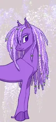 Size: 945x2048 | Tagged: safe, artist:universalheart, derpibooru import, oc, oc:princess wisteria, unofficial characters only, earth pony, pony, earth pony oc, image, png, solo