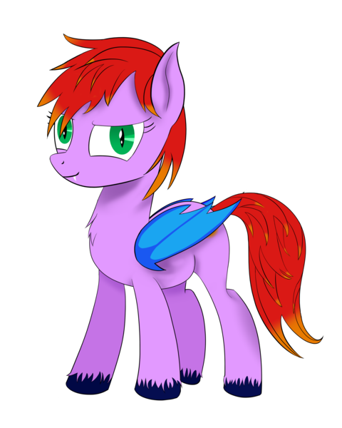 Size: 4000x5000 | Tagged: safe, artist:пшеница, derpibooru import, oc, oc:sunback, bat pony, pony, derpibooru community collaboration, 2024 community collab, derpibooru exclusive, dyed mane, dyed tail, female, folded wings, image, mare, png, purple coat, red mane, red tail, simple background, solo, tail, transparent background, wings