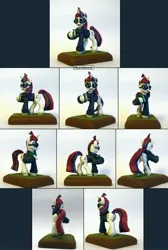Size: 3523x5235 | Tagged: safe, artist:ubrosis, derpibooru import, moondancer, pony, unicorn, clothes, craft, female, g4, glasses, holding a book, image, jpeg, mare, photo, sculpture, solo, sweater