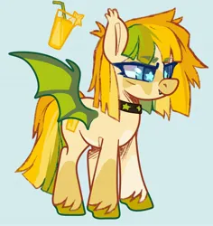 Size: 2480x2622 | Tagged: safe, artist:cheekipone, ponerpics import, oc, oc:starfruit, unofficial characters only, bat pony, pony, bat pony oc, bat wings, choker, cutie mark, ear tufts, female, image, jpeg, mare, reference sheet, simple background, solo, spread wings, standing, stars, unshorn fetlocks, wings