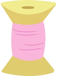 Size: 3000x3982 | Tagged: safe, artist:cloudy glow, derpibooru import, rarity takes manehattan, g4, image, pink, png, simple background, spool, thread, transparent background, vector
