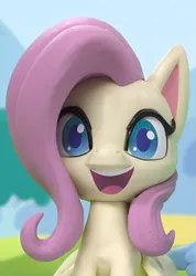 Size: 769x1080 | Tagged: safe, derpibooru import, edit, edited screencap, screencap, fluttershy, pony, my little pony: pony life, my little pony: stop motion short, cropped, cute, female, happy, image, png, smiling, stop motion