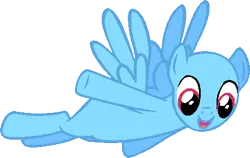 Size: 441x279 | Tagged: safe, artist:softybases, derpibooru import, oc, unofficial characters only, pegasus, pony, bald, base, blank flank, female, flying, image, mare, no eyelashes, open mouth, open smile, png, simple background, smiling, solo, transparent background