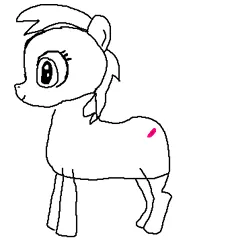 Size: 342x371 | Tagged: safe, anonymous artist, ponerpics import, ponybooru import, earth pony, pony, 1000 hours in ms paint, image, monochrome, ms paint, op is on drugs, png, ponybooru exclusive, solo
