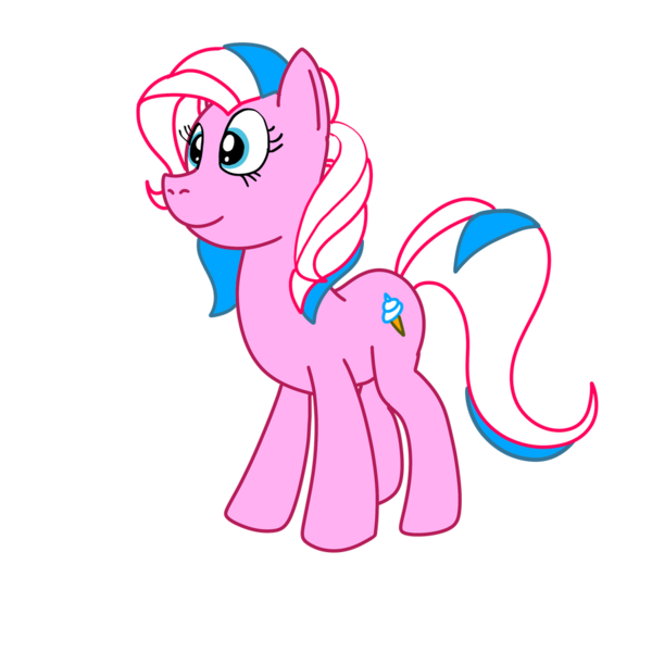 Size: 894x894 | Tagged: safe, artist:omegaridersangou, derpibooru import, g3, cotton candy, female, g3 to g4, g4, generation leap, image, png, simple background, solo, transparent background