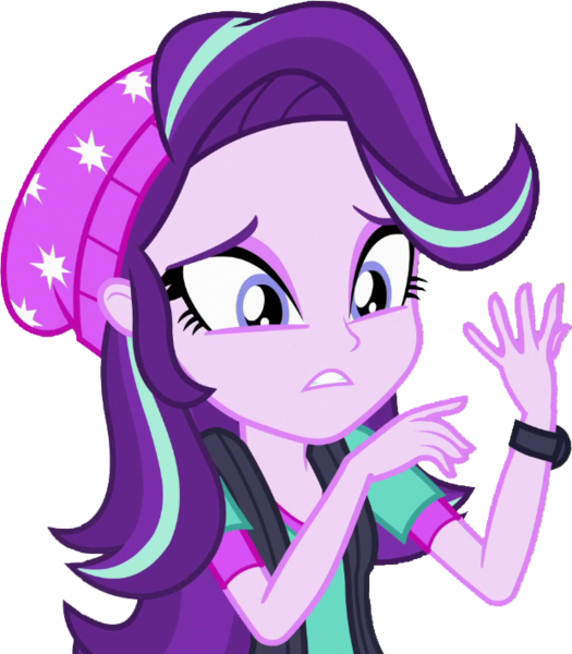 Size: 621x710 | Tagged: safe, derpibooru import, edit, edited screencap, editor:homersimpson1983, screencap, starlight glimmer, human, equestria girls, background removed, beanie, clothes, female, g4, hat, image, not a vector, png, solo, teenager