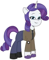 Size: 1437x1736 | Tagged: safe, artist:edy_january, artist:prixy05, derpibooru import, rarity, pony, unicorn, g5, my little pony: tell your tale, boots, british, clothes, denim, girls und panzer, image, jacket, jeans, lt. rarity, military, military pony, military uniform, pants, png, saunders, shirt, shoes, simple background, soldier, soldier pony, transparent background, uniform, united kingdom
