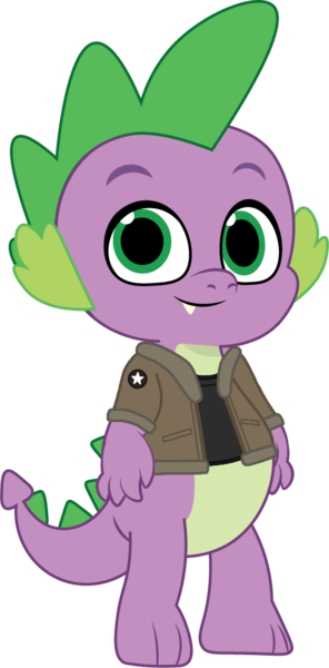 Size: 500x1013 | Tagged: safe, artist:edy_january, artist:prixy05, derpibooru import, spike, dragon, g5, my little pony: tell your tale, clothes, girls und panzer, image, jacket, military, military dragon, military uniform, png, private.spike, saunders, shirt, simple background, soldier, soldier dragon, transparent background, uniform