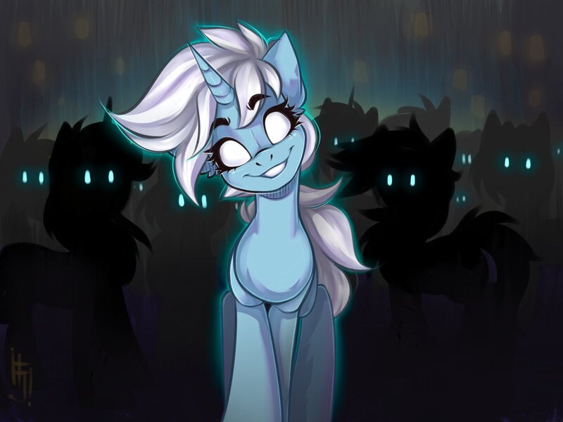 Size: 1600x1200 | Tagged: safe, artist:falafeljake, derpibooru import, oc, unofficial characters only, pony, unicorn, commission, eyebrows, eyebrows visible through hair, horn, image, jpeg, looking at you, signature, smiling, smiling at you, unicorn oc, white eyes