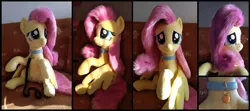 Size: 2454x1094 | Tagged: safe, artist:littlefairyswonders, derpibooru import, fluttershy, pony, image, irl, jpeg, leash, photo, plushie, solo