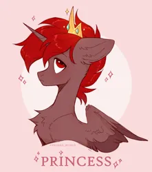 Size: 2300x2600 | Tagged: safe, artist:avroras_world, derpibooru import, oc, oc:hardy, alicorn, pony, chest fluff, clothes, cosplay, costume, crown, ear fluff, image, jewelry, looking up, male, png, princess, regalia, side view, spread wings, stallion, wings