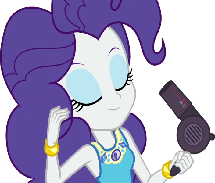 Size: 2963x2520 | Tagged: safe, derpibooru import, edit, edited screencap, editor:homersimpson1983, screencap, rarity, human, equestria girls, 2d, background removed, cute, eyes closed, eyeshadow, female, g4, geode of shielding, gold, hair dryer, image, jewelry, magical geodes, makeup, not a vector, pinkie pie hair, png, raribetes, rarity peplum dress, simple background, sleeveless, solo, transparent background, wrist cuffs